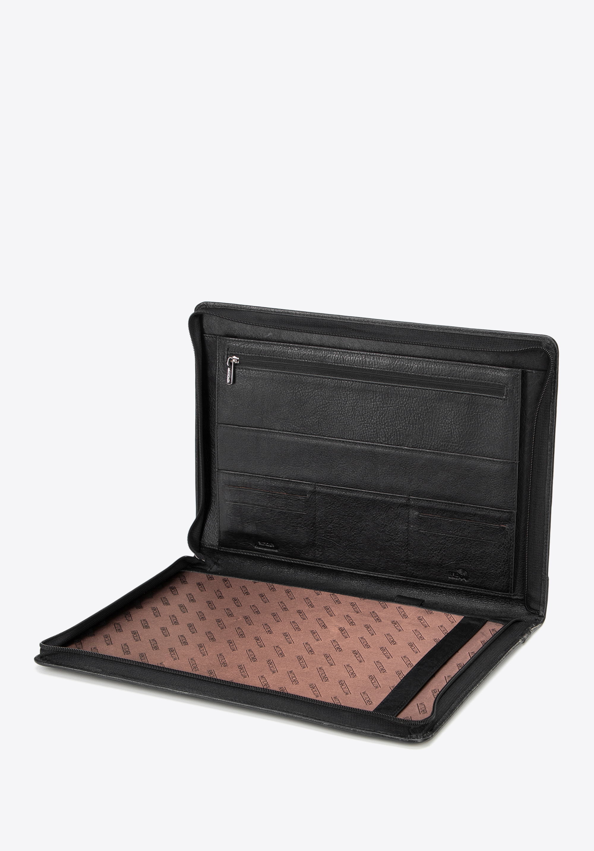 Dokumententasche aus Leder mit RFID-Schutz, schwarz, 16-2-002-1, Bild 1