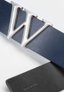 Damengürtel mit Buchstabe "W", schwarz-dunkelblau, 93-8D-206-1-2XL, Bild 4