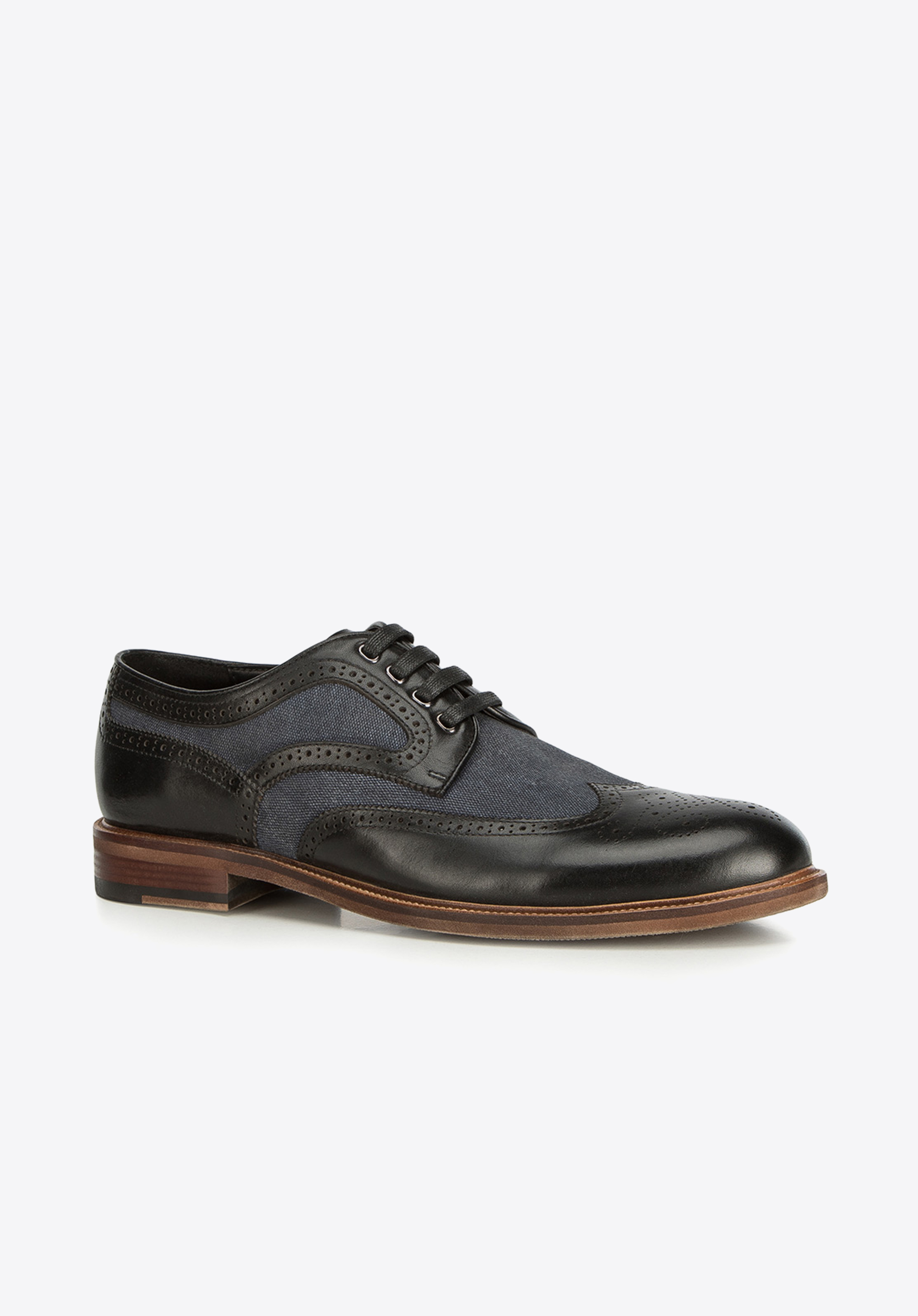 Herrenschuhe, schwarz-dunkelblau, 90-M-510-1-39, Bild 1