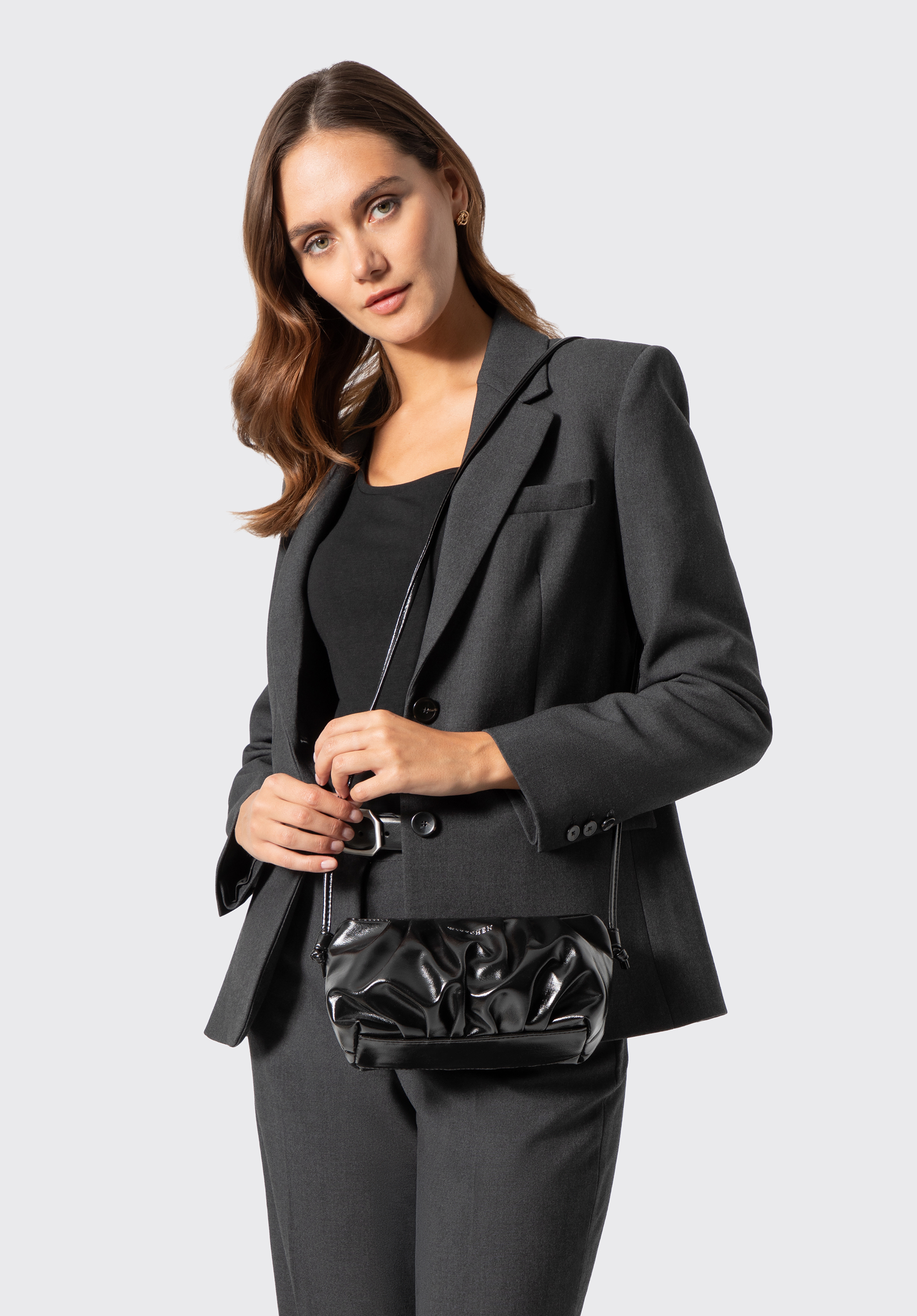 Elegante Clutch-Tasche, schwarz, 103-4Y-526-1, Bild 1