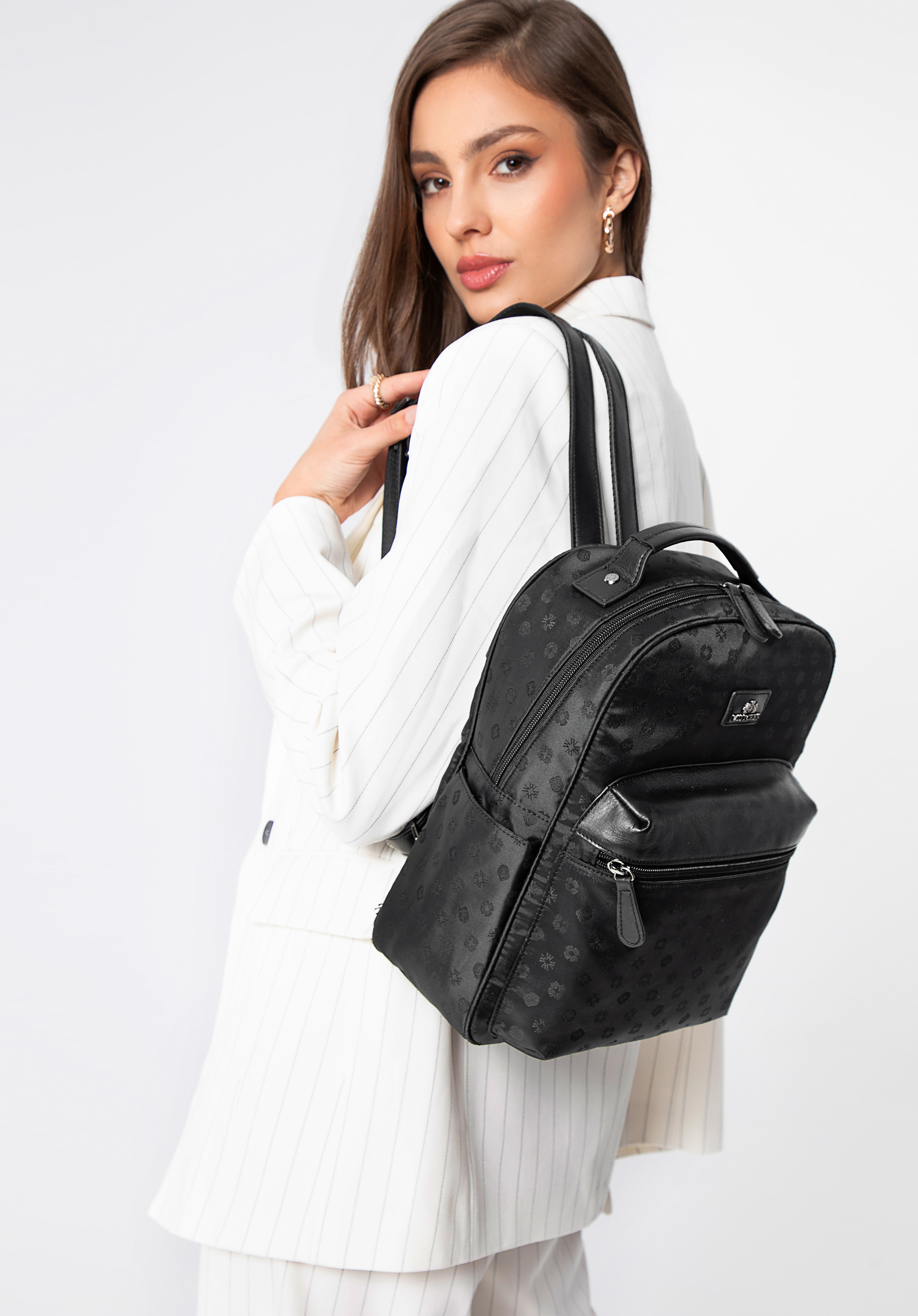Eleganter Urban-Rucksack für Damen, schwarz, 98-4E-906-1, Bild 1