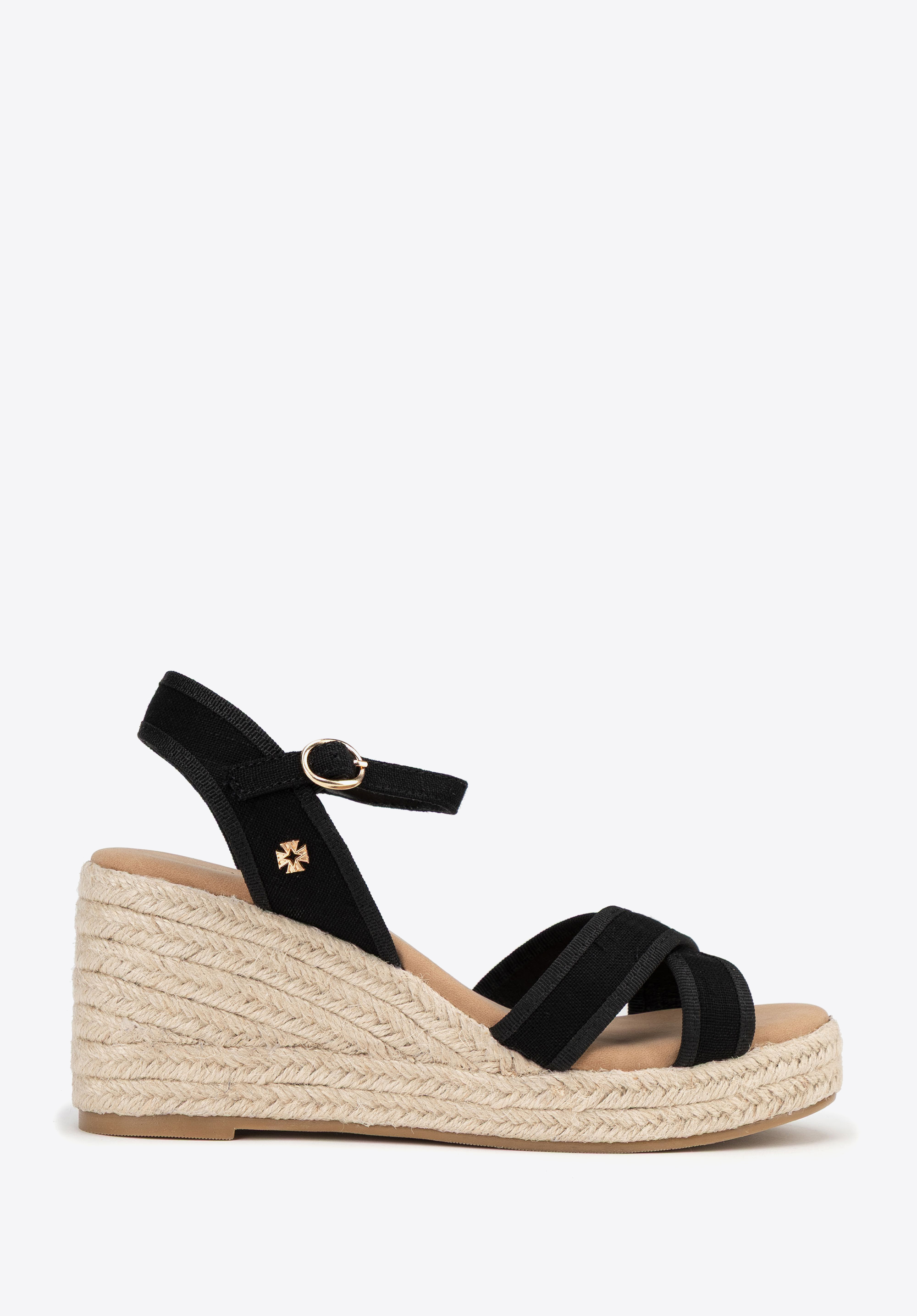 Damen Keilabsatz-Espadrilles, schwarz, 100-DP-806-1-35, Bild 1