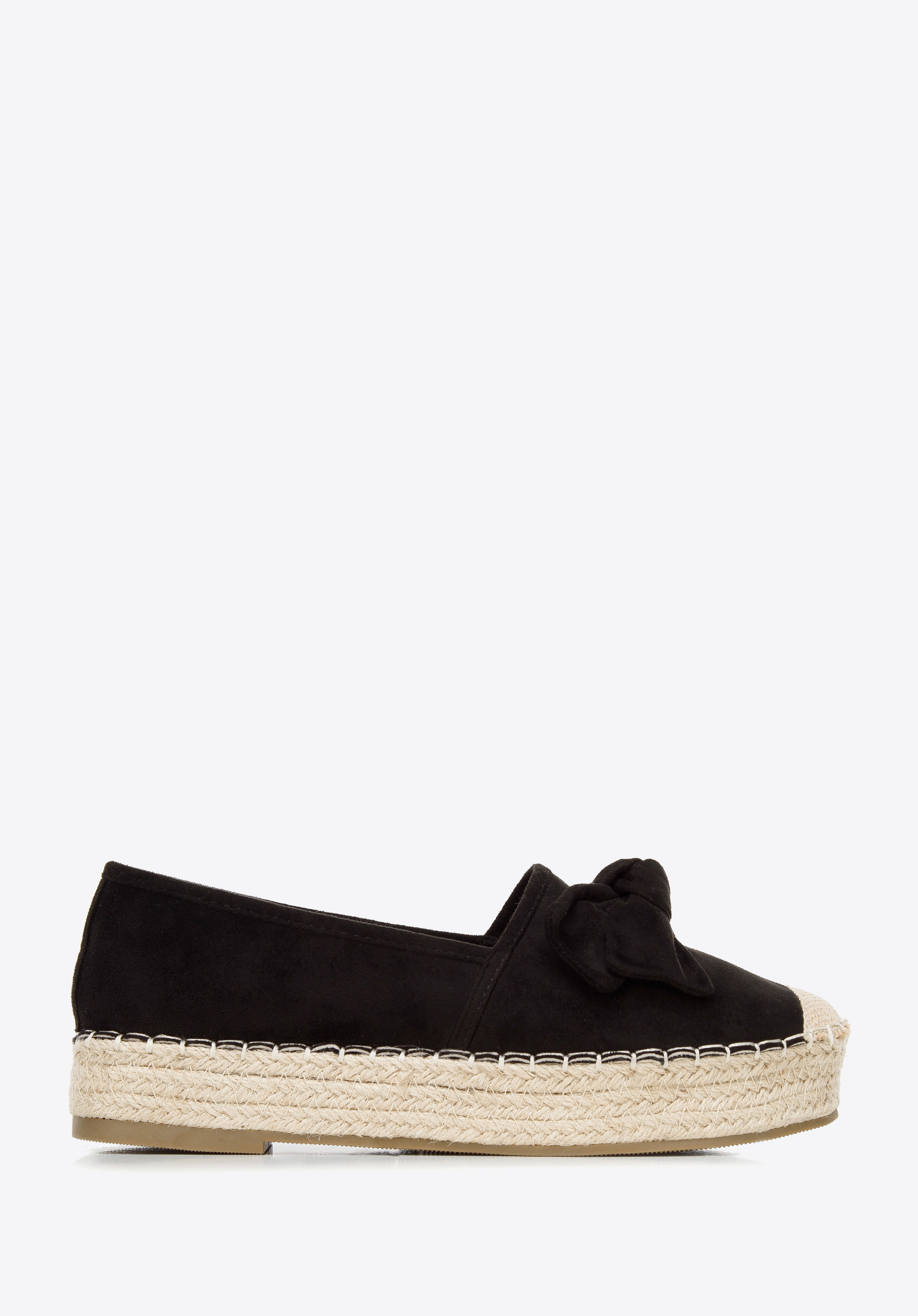 Espadrilles mit Schleife
