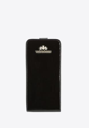 Etui für iPhone 6 Plus aus Lackleder, schwarz, 25-2-502-1, Bild 1