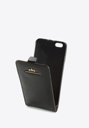 Etui für iPhone 6 Plus aus Lackleder, schwarz, 25-2-502-1, Bild 1