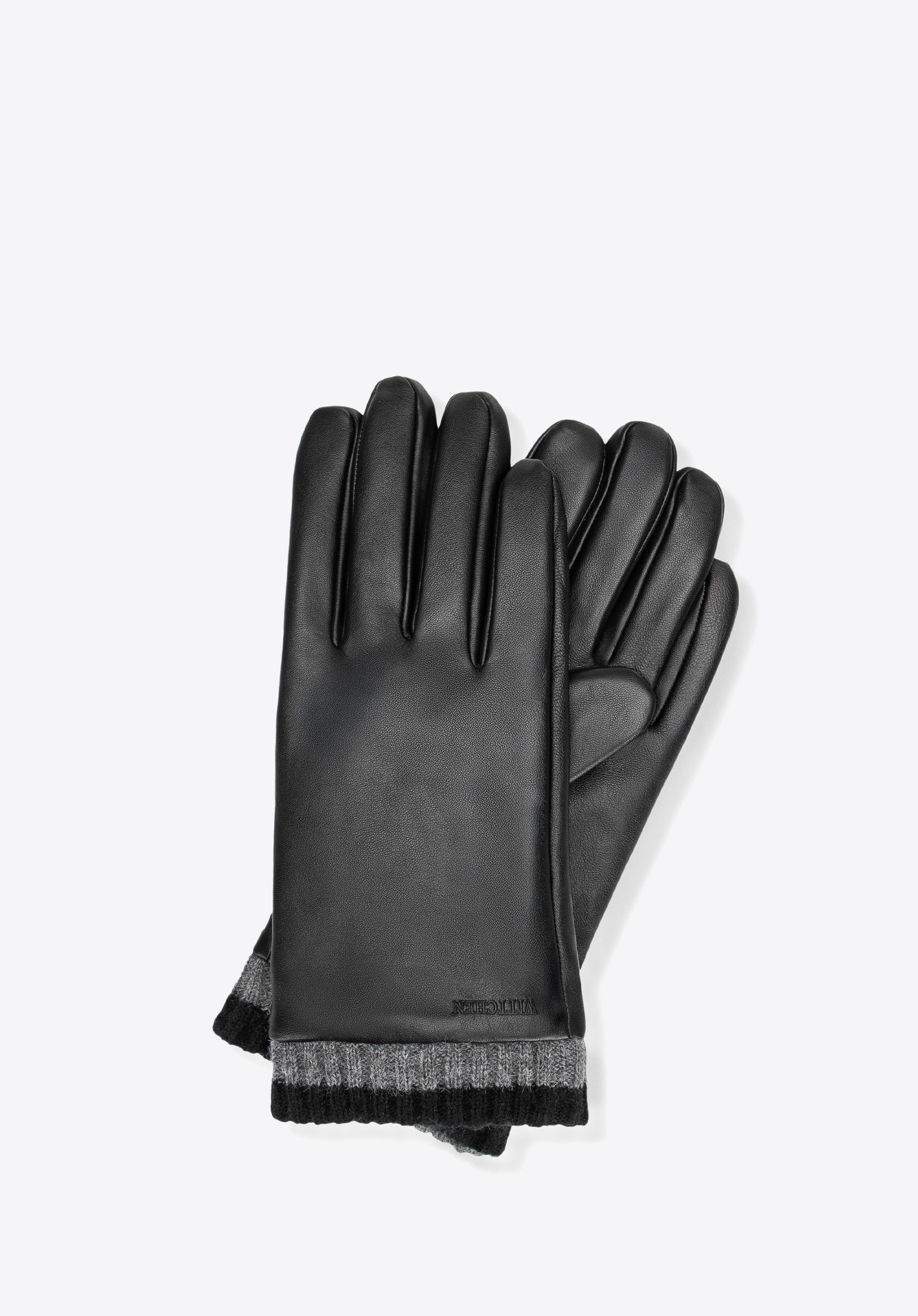 Gefütterte Herrenhandschuhe aus Schaffell, schwarz, 39-6A-047-1-XL, Bild 1