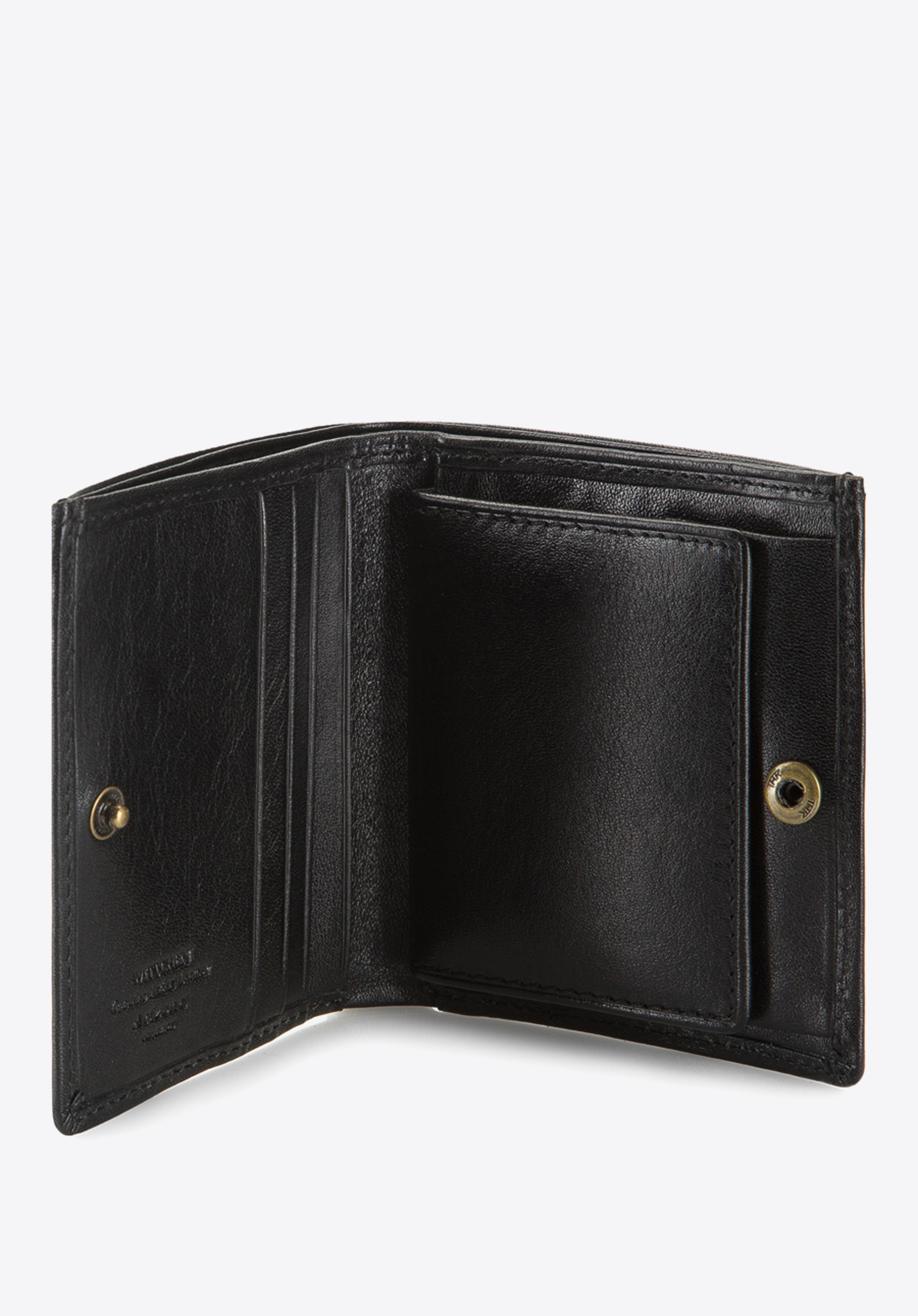 Kleine Geldbörse aus Leder, schwarz, 10-1-065-1, Bild 1