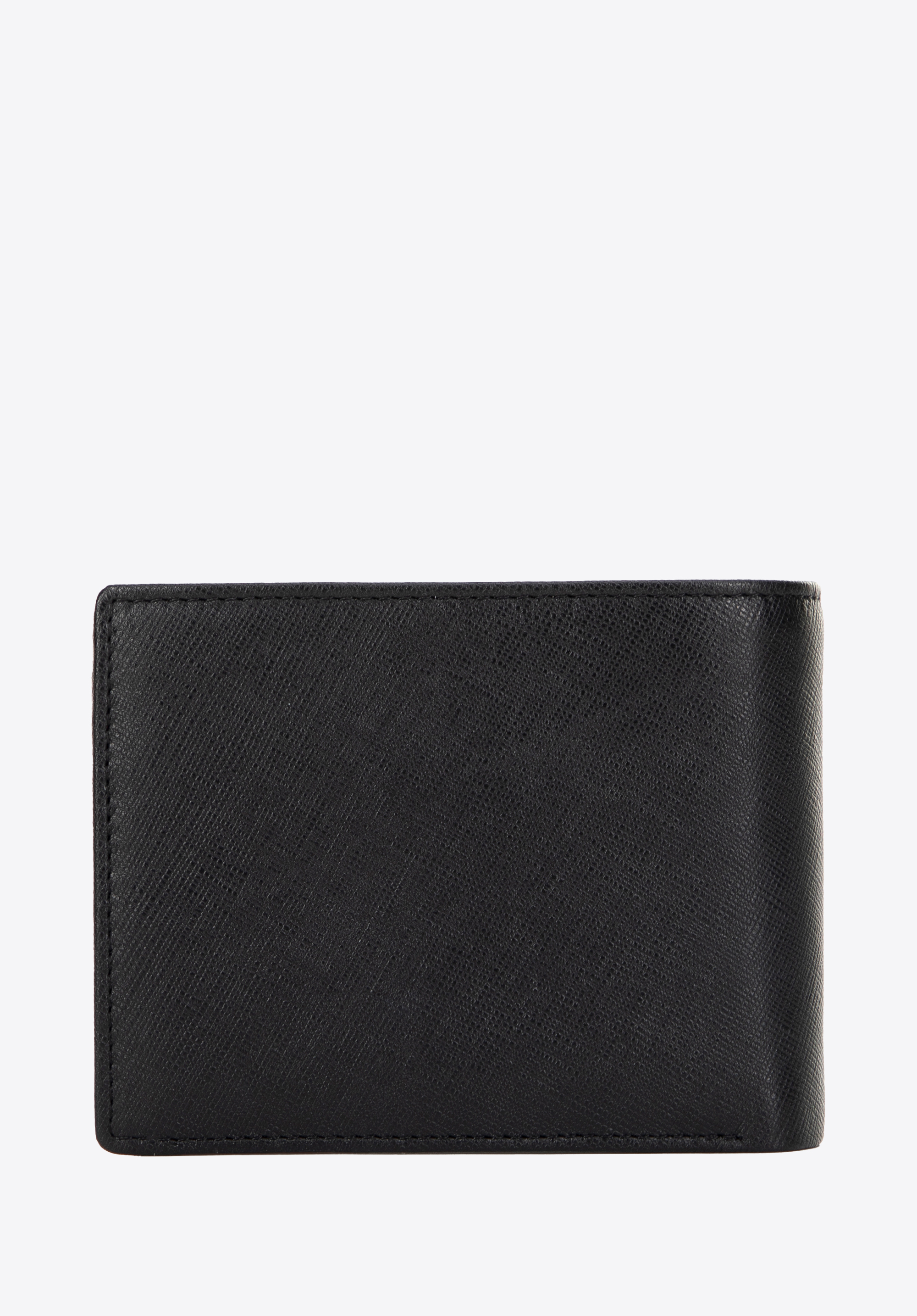 Geldbörse aus Saffiano-Leder für Herren, schwarz, 14-1S-091-LG1, Bild 1