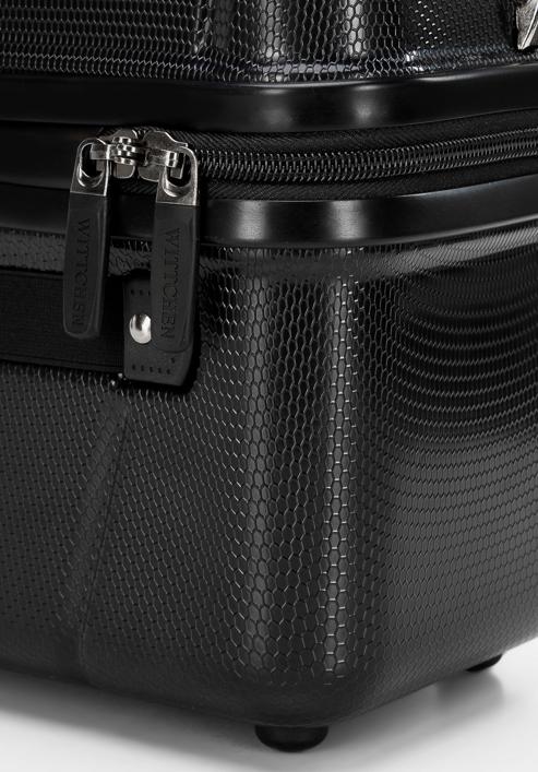 Geometrisches Beau­ty-Case aus Polycarbonat, schwarz, 56-3P-124-96, Bild 6