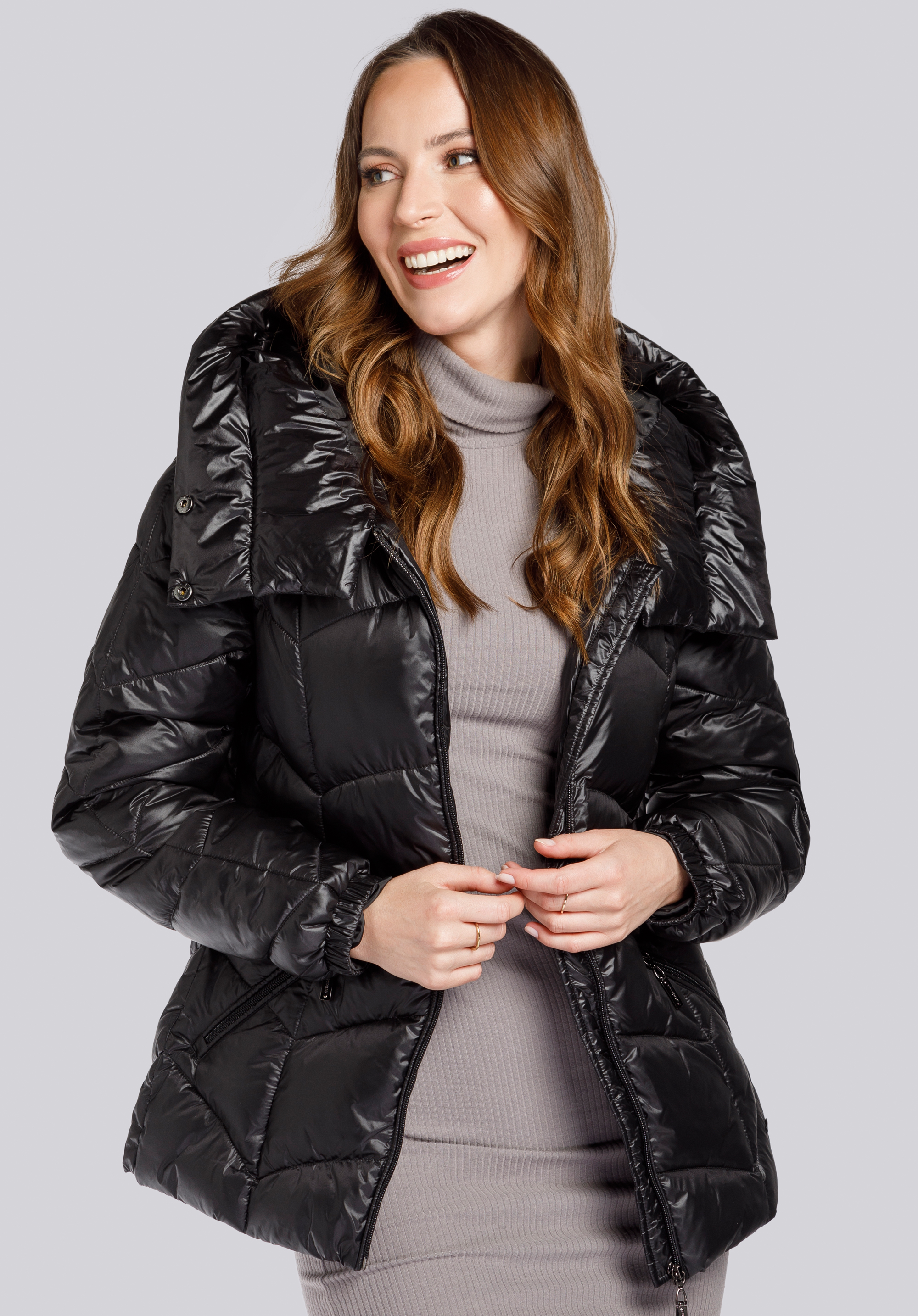 Gesteppte Damenjacke aus Nylon