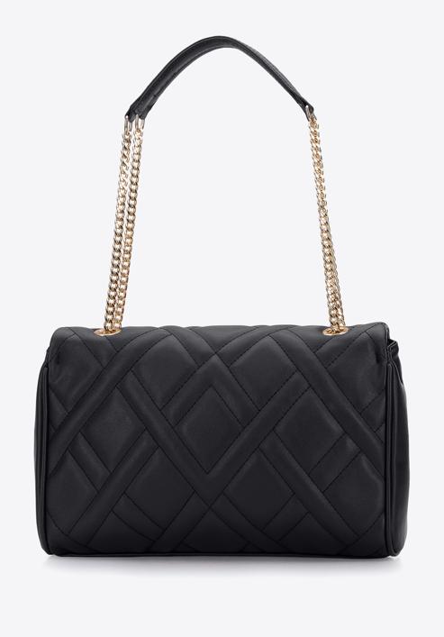 Gesteppte Damentasche an einer Kette, schwarz, 95-4Y-516-3, Bild 3
