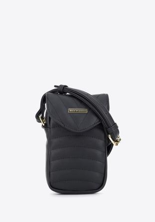 Gesteppte Mini-Handtasche aus Kunstleder für Damen, schwarz, 96-4Y-722-1, Bild 1