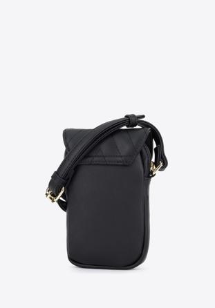 Gesteppte Mini-Handtasche aus Kunstleder für Damen, schwarz, 96-4Y-722-1, Bild 1