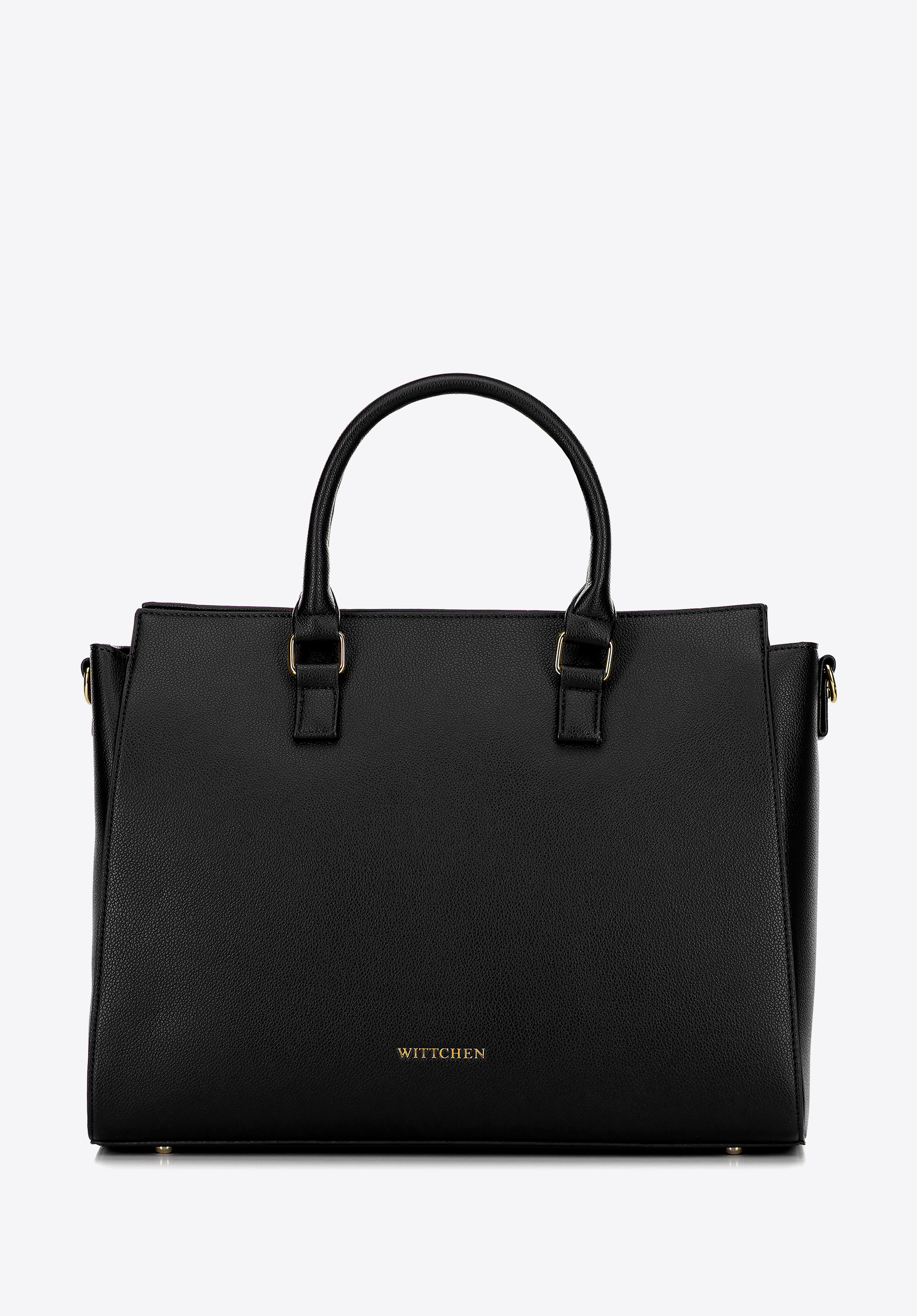 17"-Laptoptasche für Damen aus Öko-Leder, schwarz-gold, 100-4Y-919-1G, Bild 1