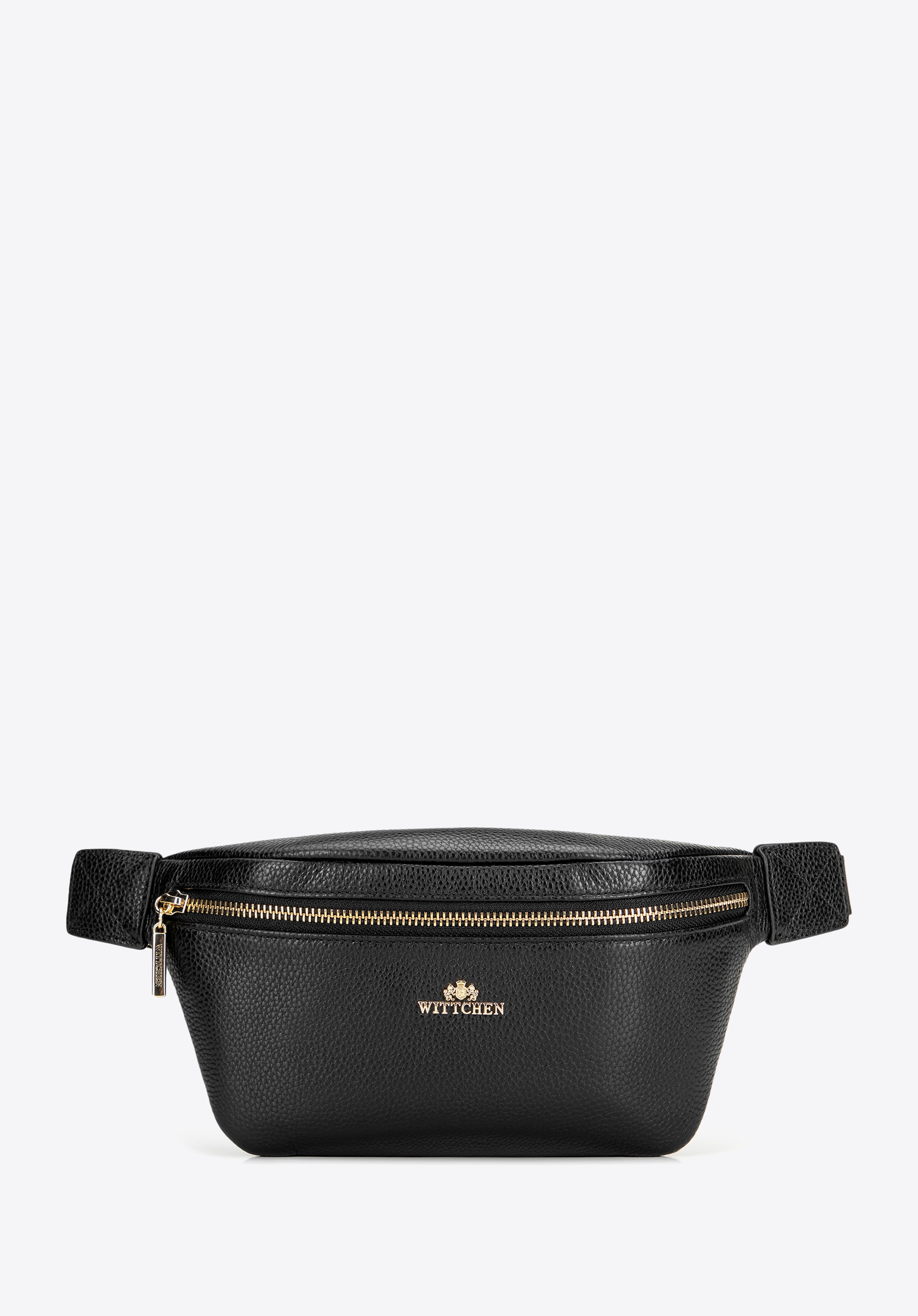 Damen-Gürteltasche aus Leder, schwarz-gold, 101-3E-613-1G, Bild 1