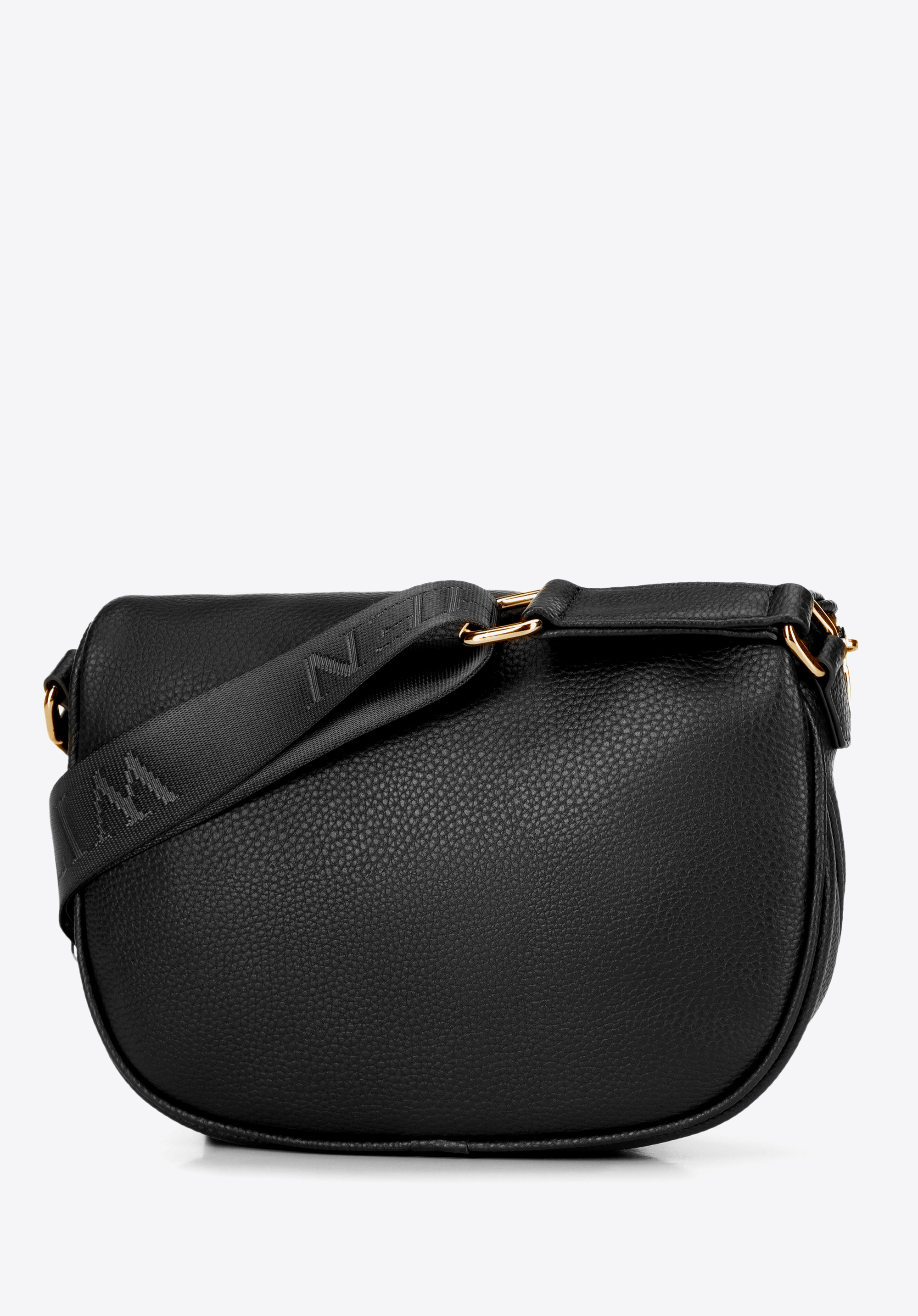 Damen Gürteltasche aus Öko-Leder, schwarz-gold, 100-3Y-010-1G, Bild 1