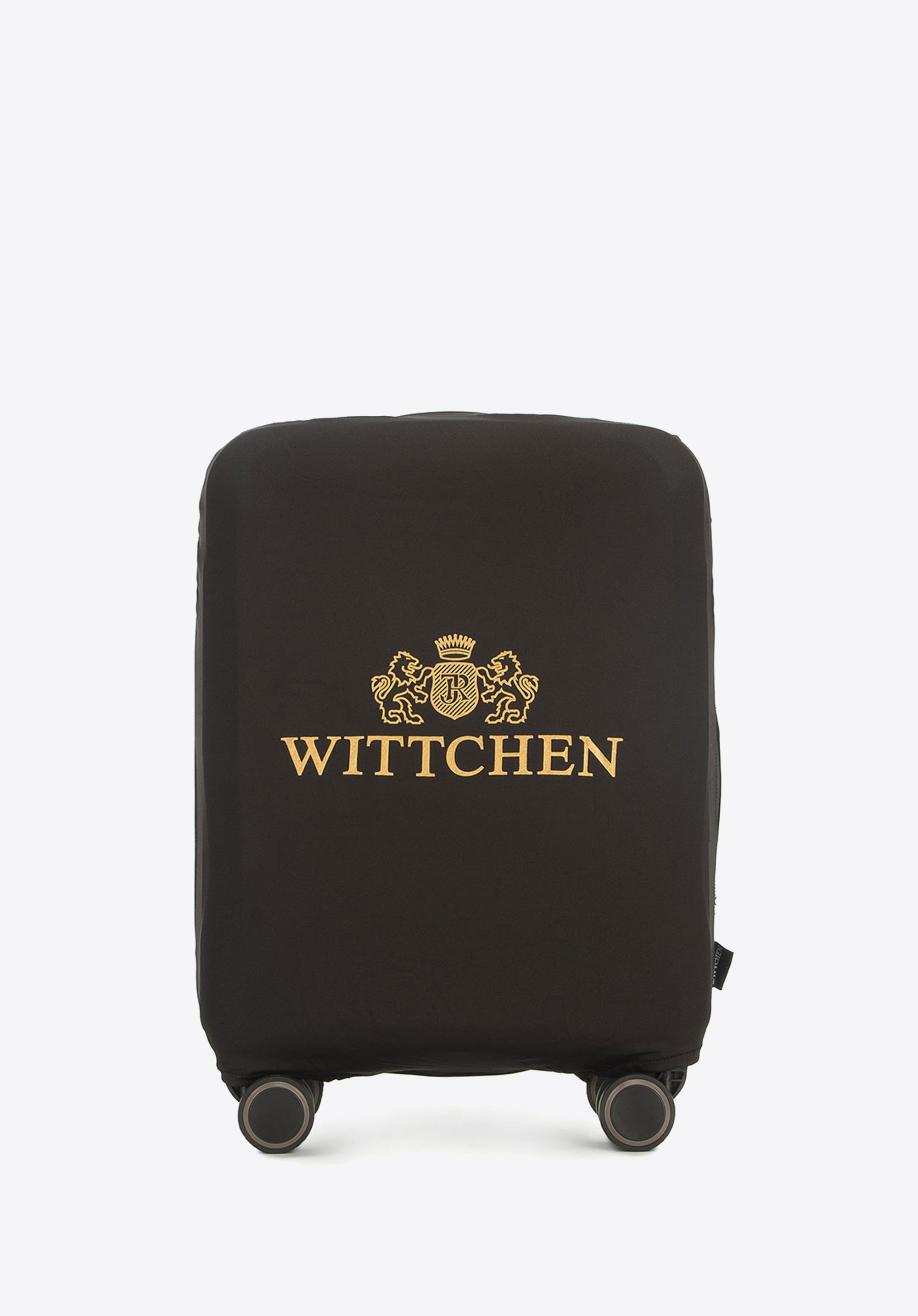 Hülle für kleinen Koffer mit Logo, schwarz-gold, 56-30-031-10, Bild 1
