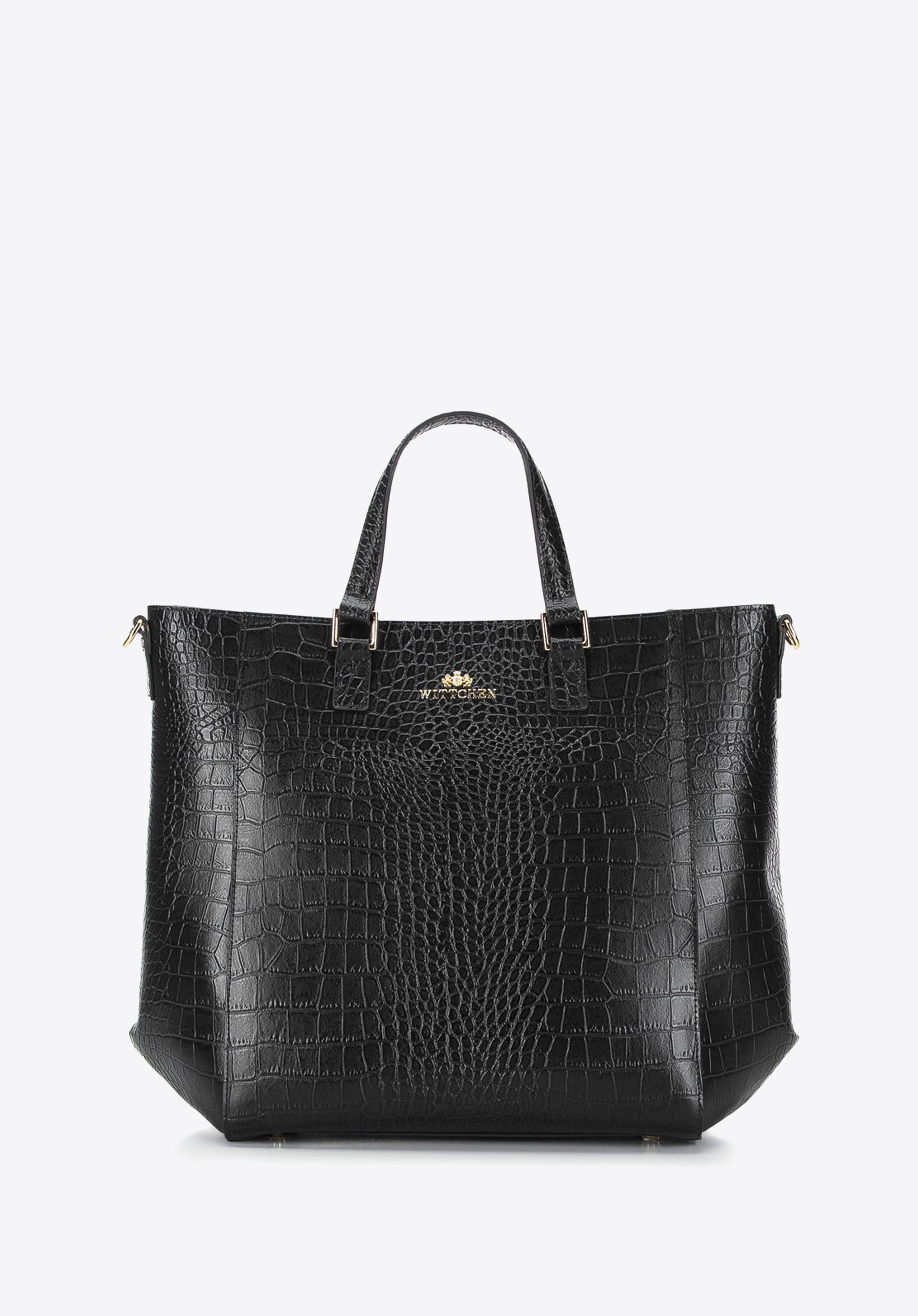 KLASSISCHE SHOPPER-TASCHE AUS ECHTLEDER