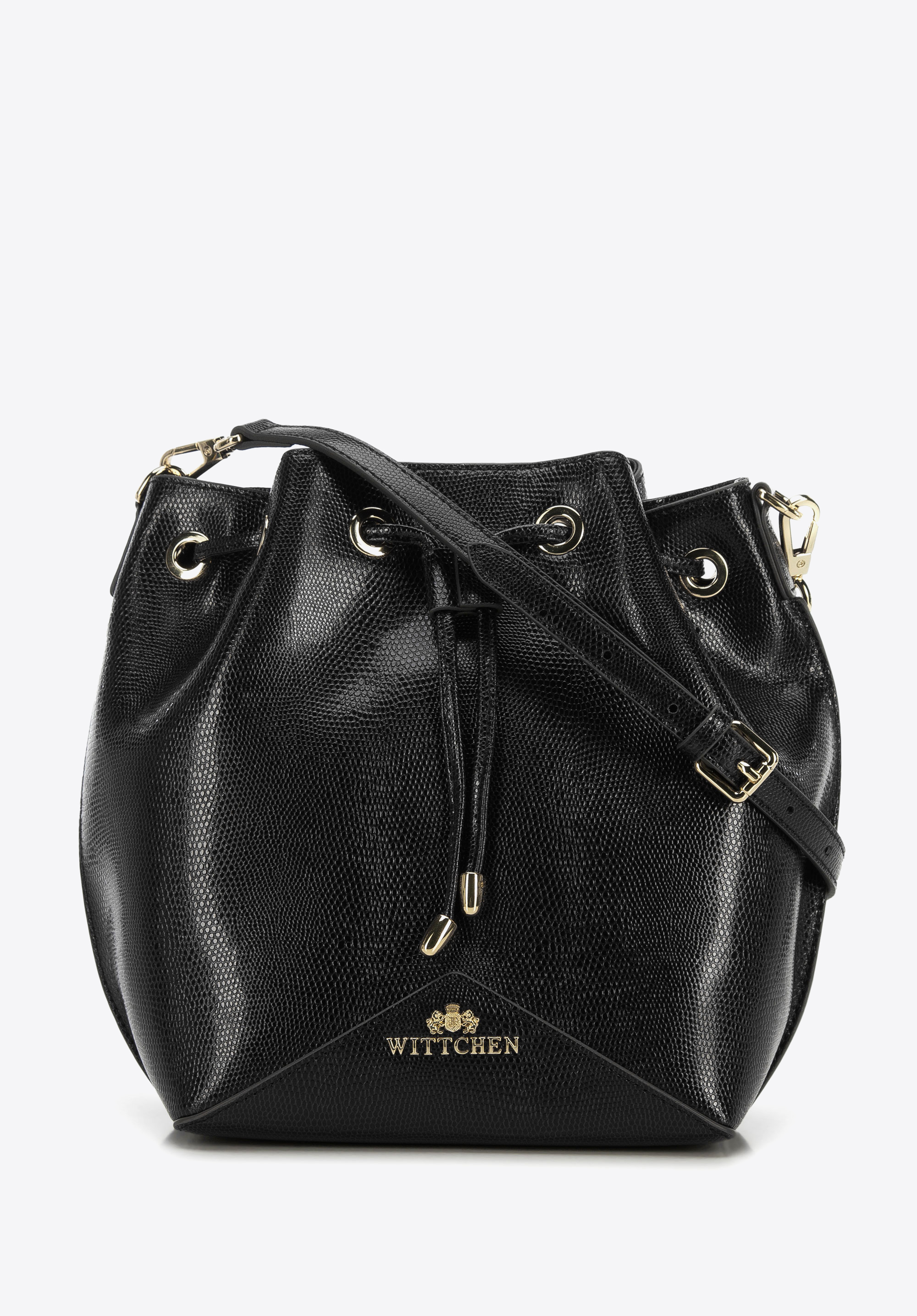 Kleine Beuteltasche aus Leder