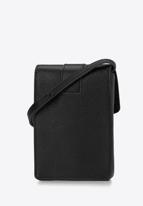 Mini-Tasche für Damen  aus Leder, schwarz-gold, 95-2E-601-33, Bild 2