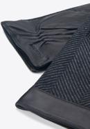 Herrenhandschuhe aus Leder, schwarz-grau, 39-6-714-1-S, Bild 4