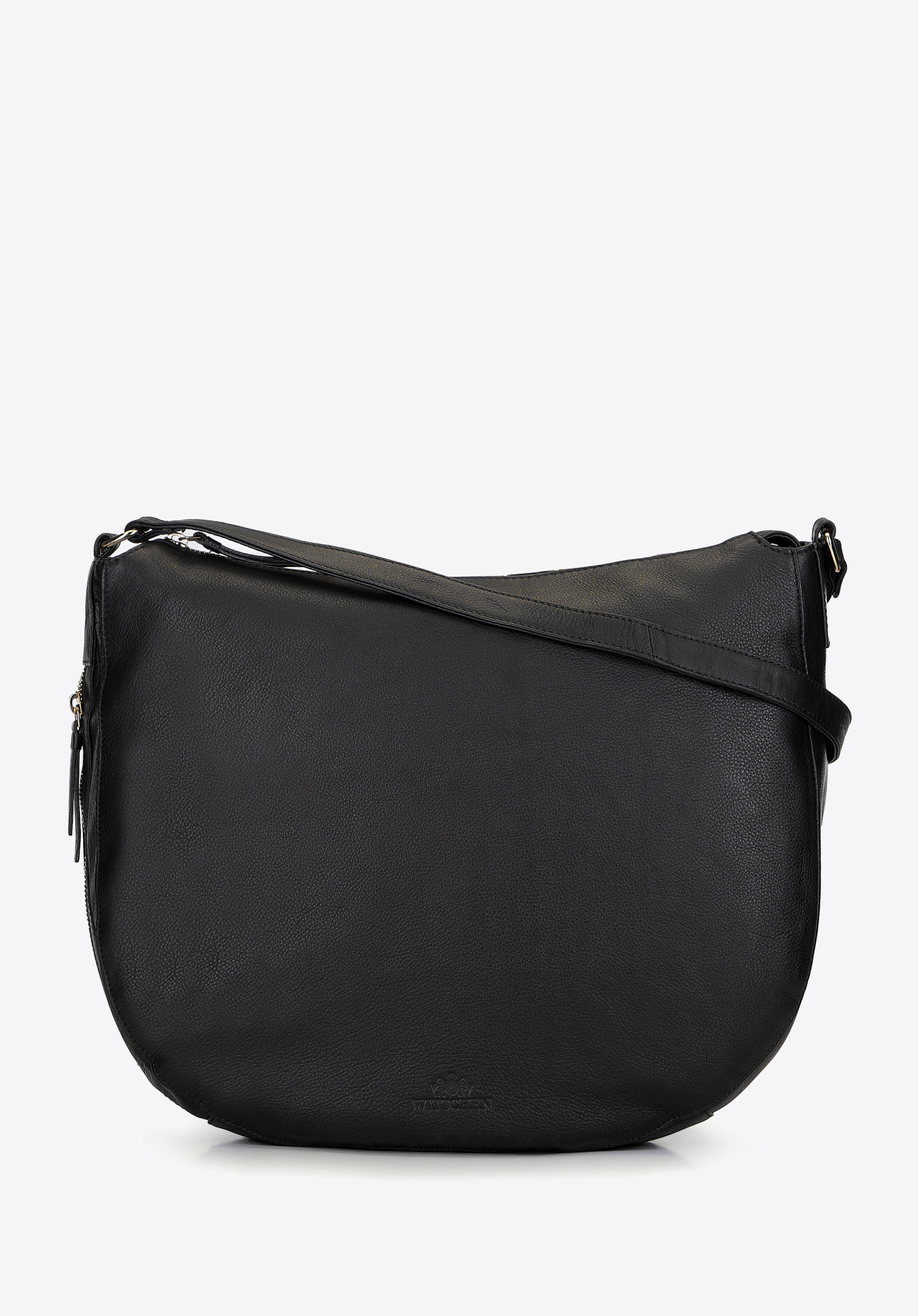 Große Beuteltasche aus Leder