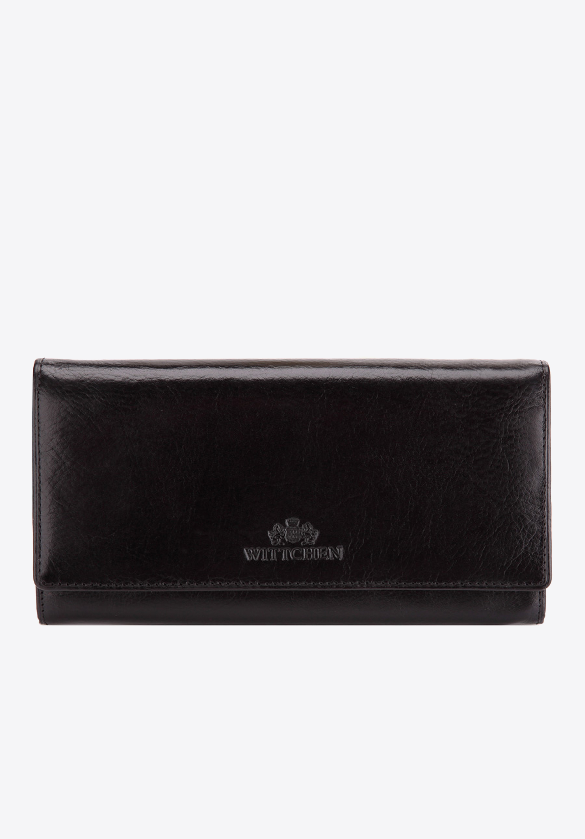 GROSSE GELDBÖRSE FÜR DAMEN AUS ECHTEM LEDER, schwarz, 21-1-052-1, Bild 1