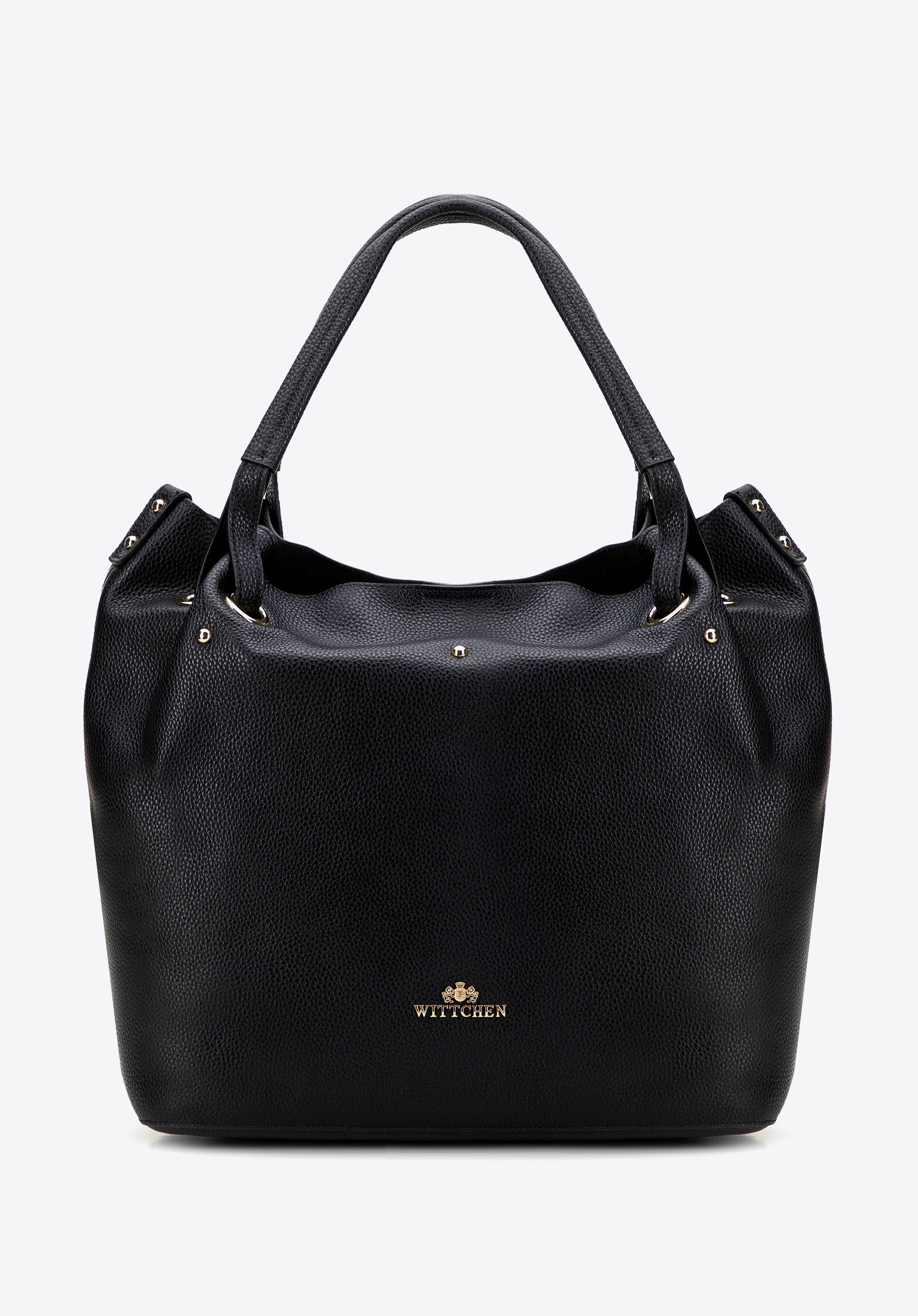 Große Damen Hobo Bag aus Leder, schwarz, 101-4E-625-1, Bild 1