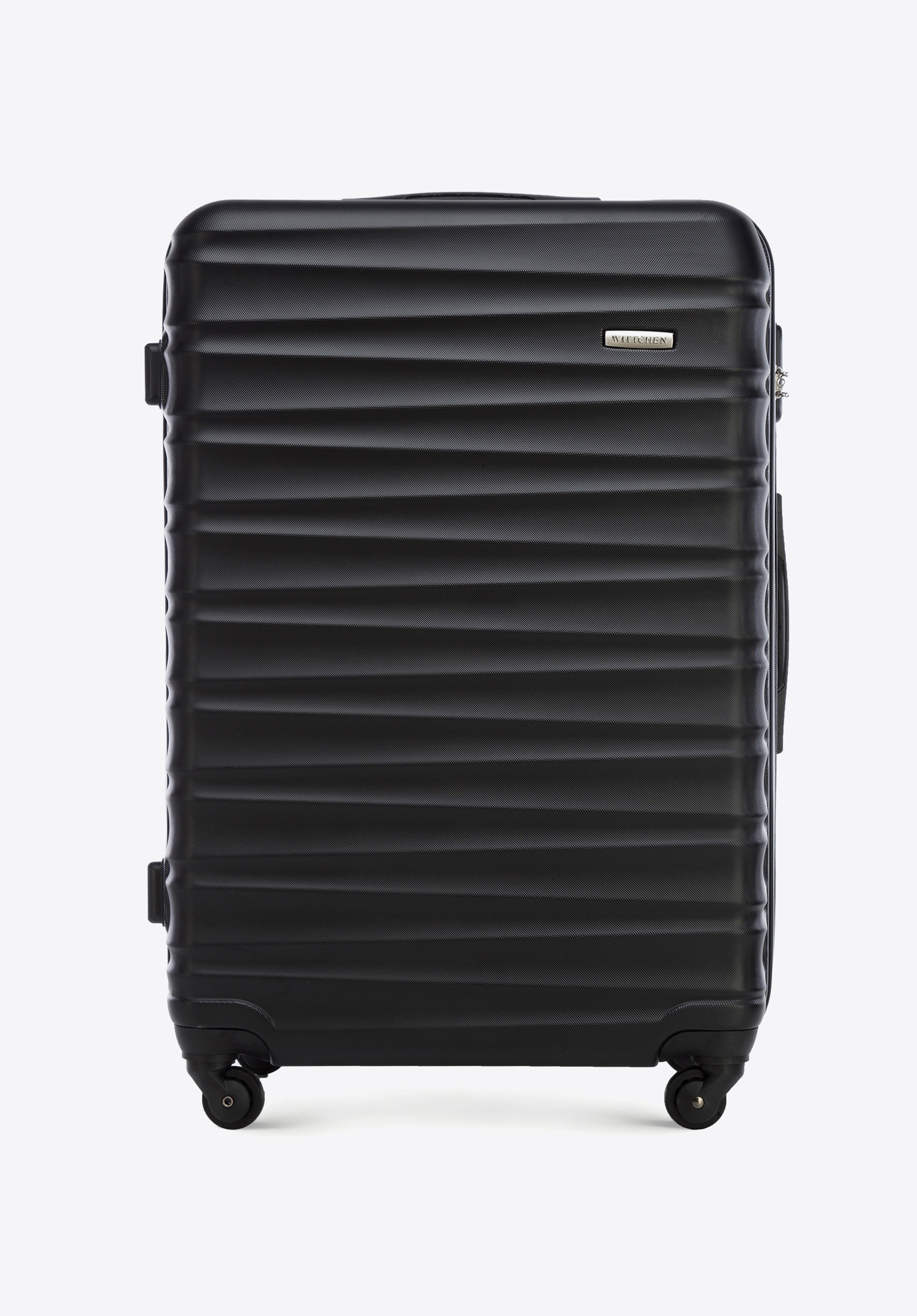 Großer Koffer aus ABS-Material, schwarz, 56-3A-313-11, Bild 1