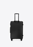 Großer Koffer aus ABS mit diagonalen Streifen, schwarz, 56-3A-743-30, Bild 3