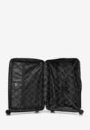 Großer Koffer aus Polypropylen mit glänzenden Riemen, schwarz, 56-3T-163-89, Bild 5