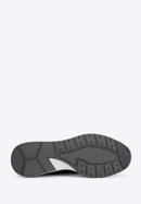 Herren-Sneakers aus Leder mit dicker Sohle, schwarz-grün, 93-M-300-1-44, Bild 6