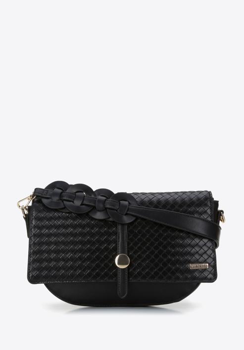 Halbkreisförmige Handtasche, schwarz, 94-4Y-508-0, Bild 1