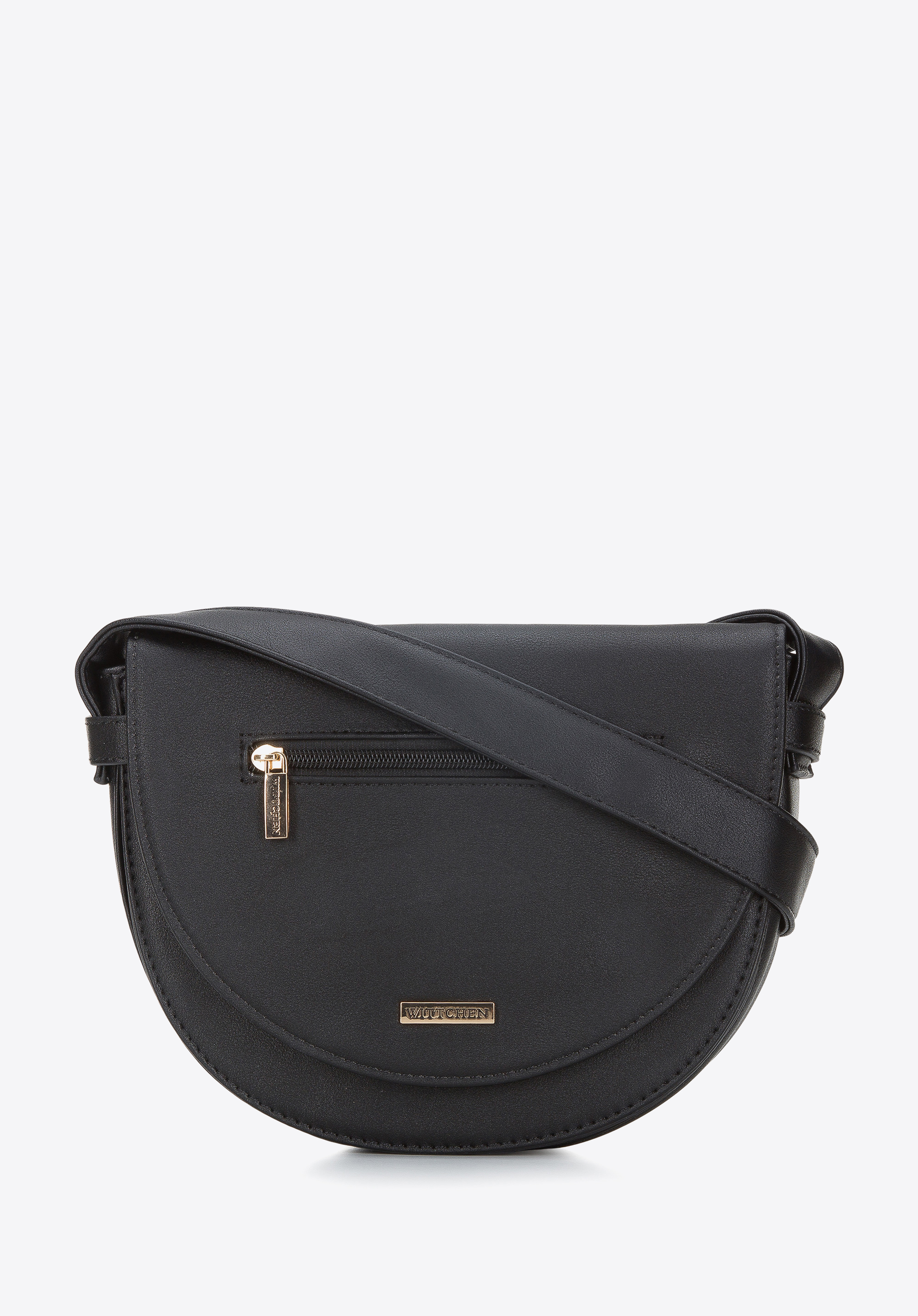 Halbrunde Damenhandtasche aus Ökoleder