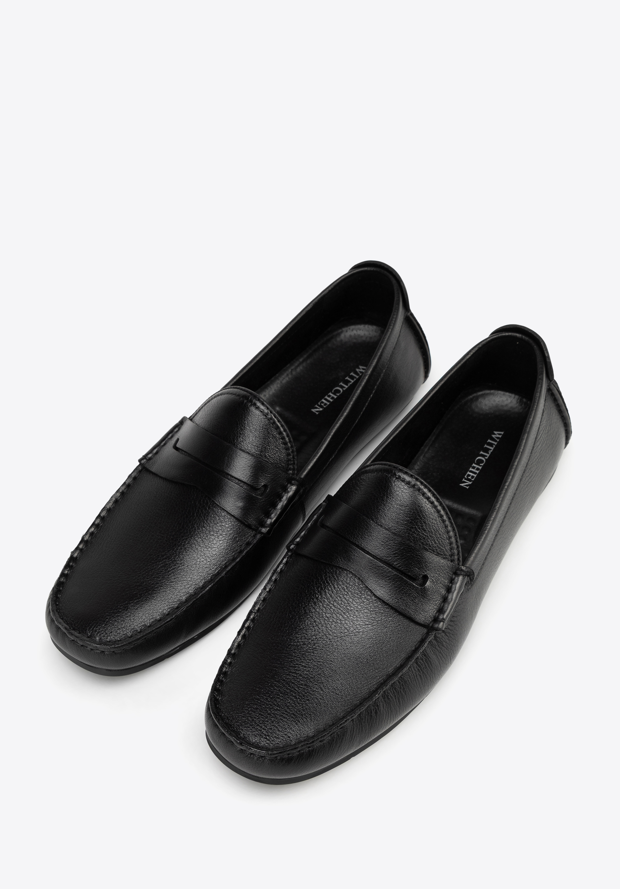 Halbschuhe aus Leder für Herren, schwarz, 100-M-505-1-39, Bild 1