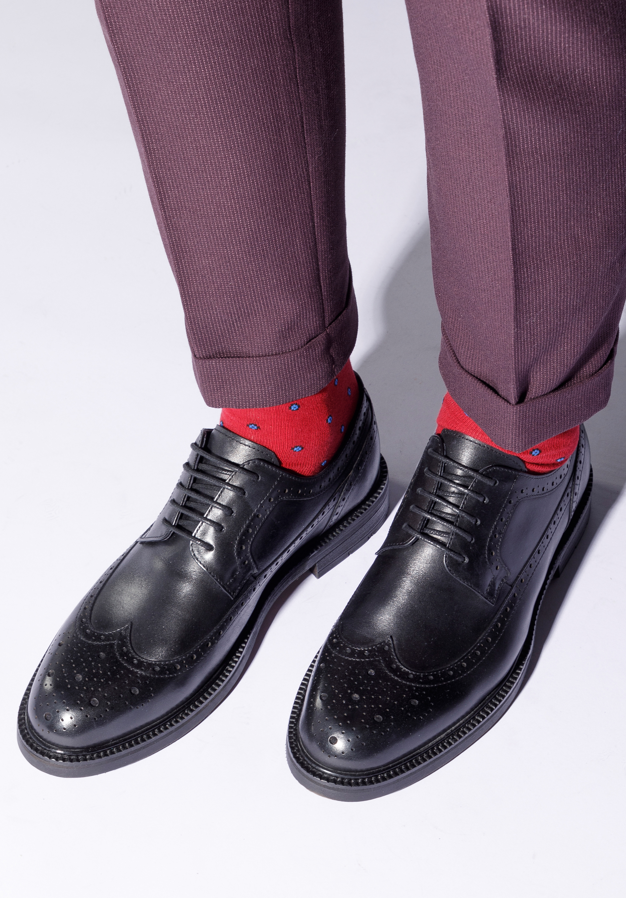 Halbschuhe für Herren mit dicker Sohle, schwarz, 95-M-702-1-42, Bild 1