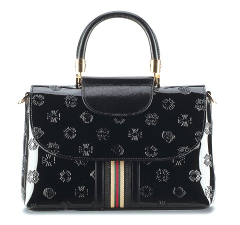 Netproshop 2er Set Startnummerhalter Lackleder - Mit Strasssteinchen & Ziffern