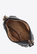Handtasche aus Ökoleder mit geprägtem Waffelmuster, schwarz, 94-4Y-621-1, Bild 4