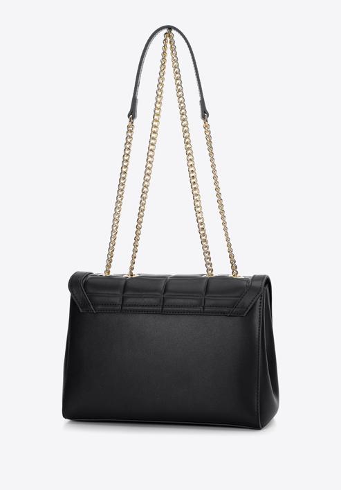 Handtasche mit Kette für Frauen, schwarz, 97-4E-613-3, Bild 3