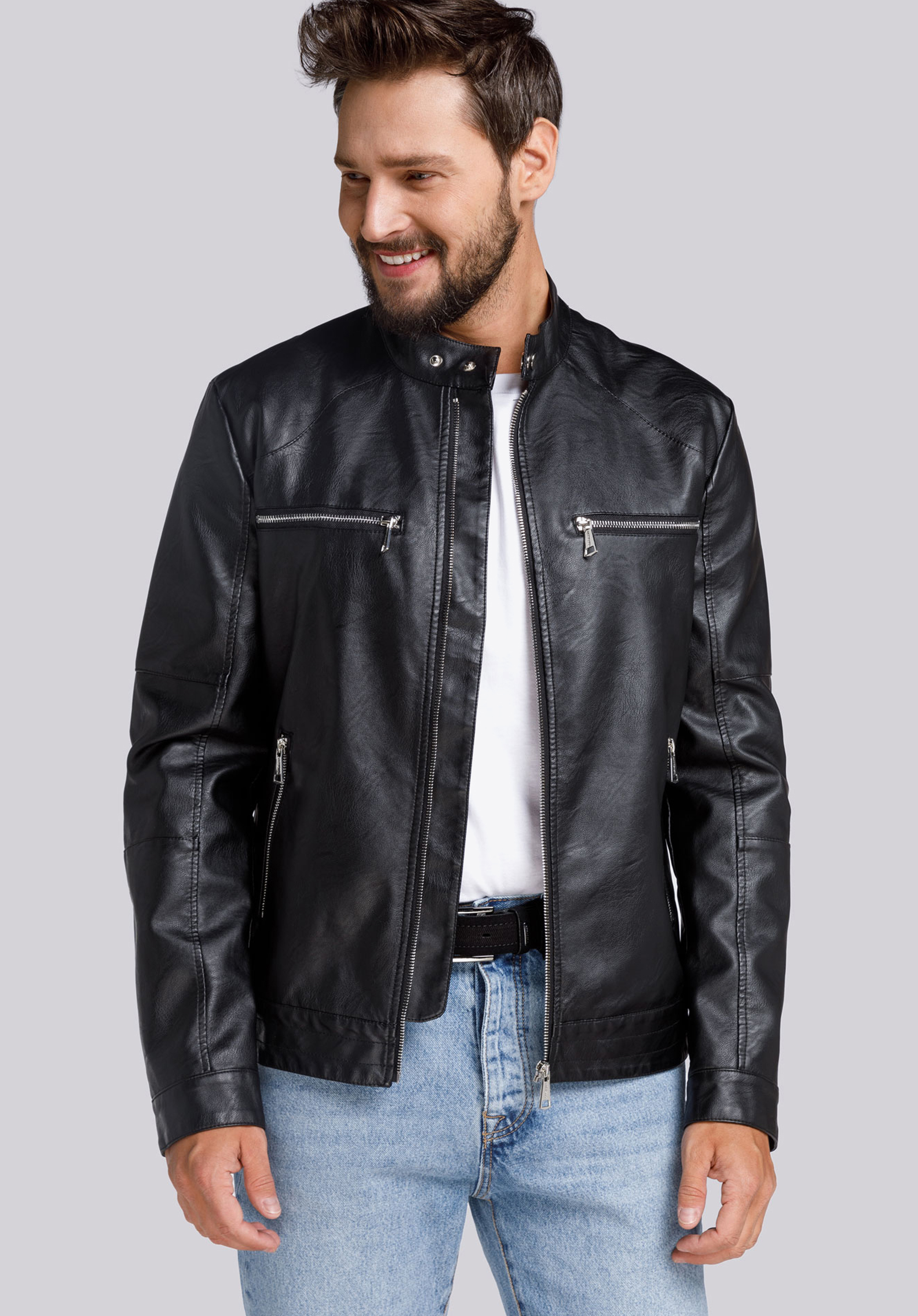 Herren-Biekerjacke, schwarz, 94-9P-151-1-M, Bild 1