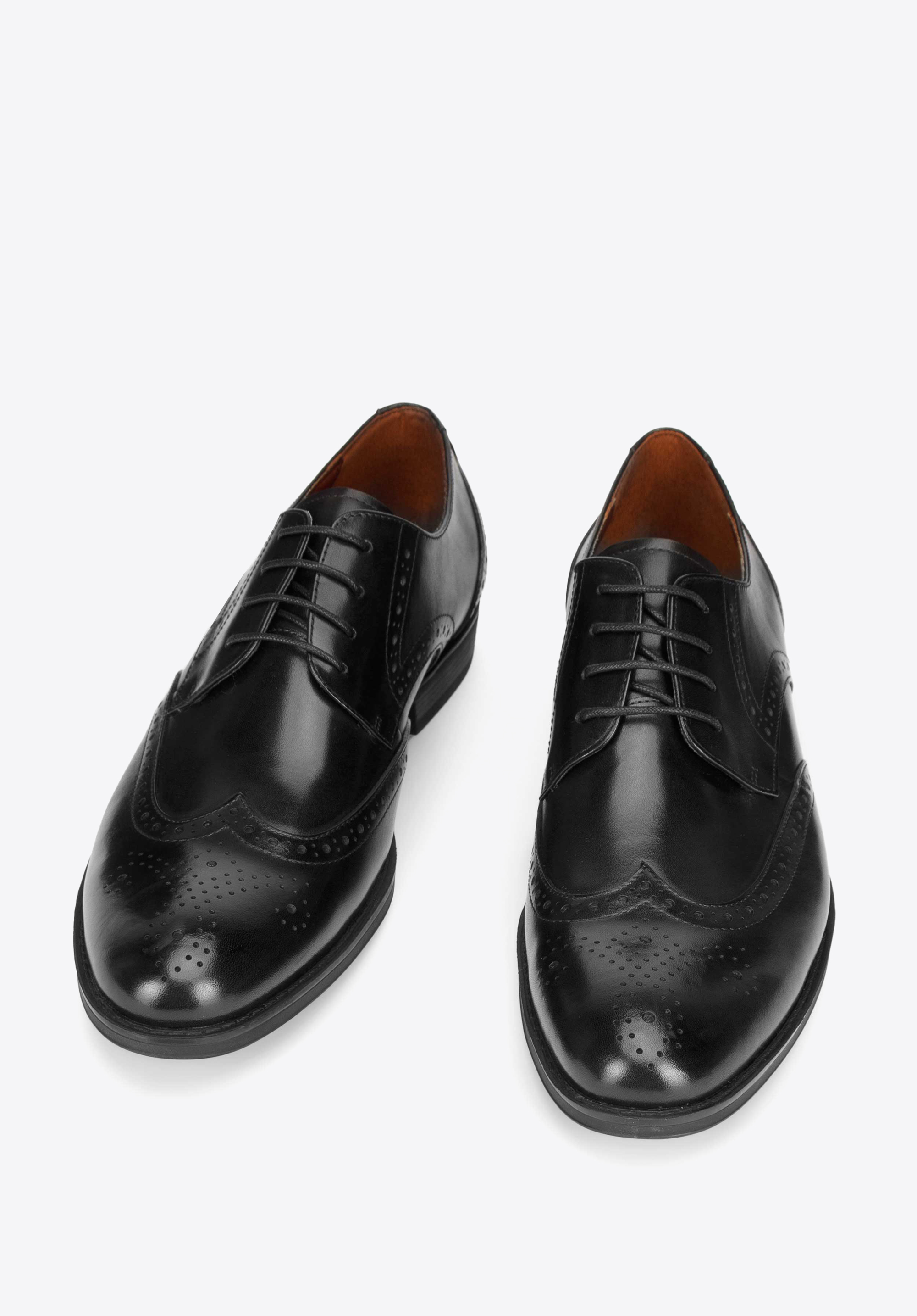 Herren-Brogues aus Leder, schwarz, 93-M-911-1-45, Bild 1