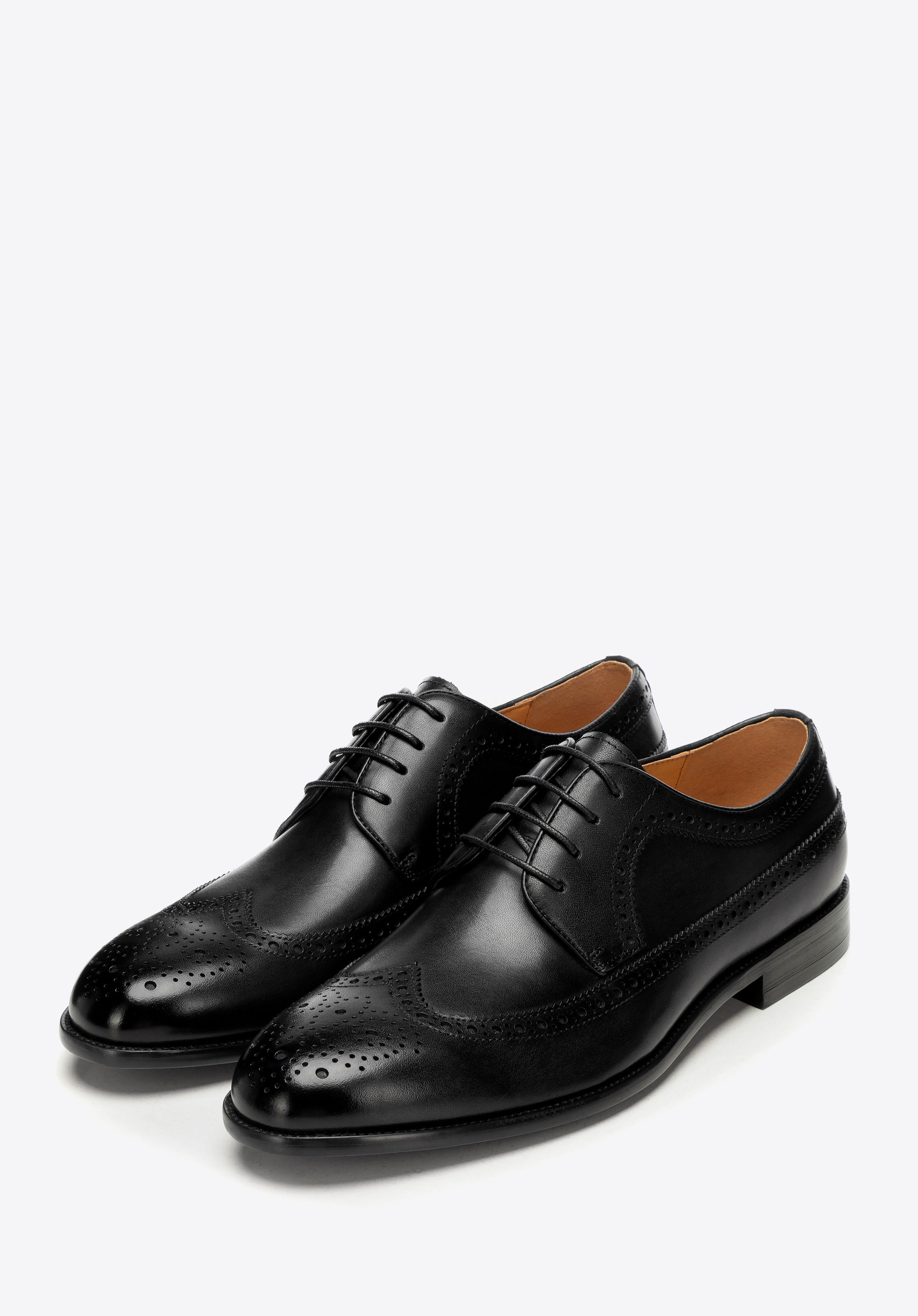 Herren-Brogues aus Leder, schwarz, 101-M-303-1-44, Bild 1