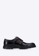 Herren-Doppelmonk-Schuhe aus Leder, schwarz, 97-M-510-1-40, Bild 1