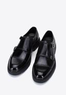 Herren-Doppelmonk-Schuhe aus Leder, schwarz, 97-M-510-1-40, Bild 2