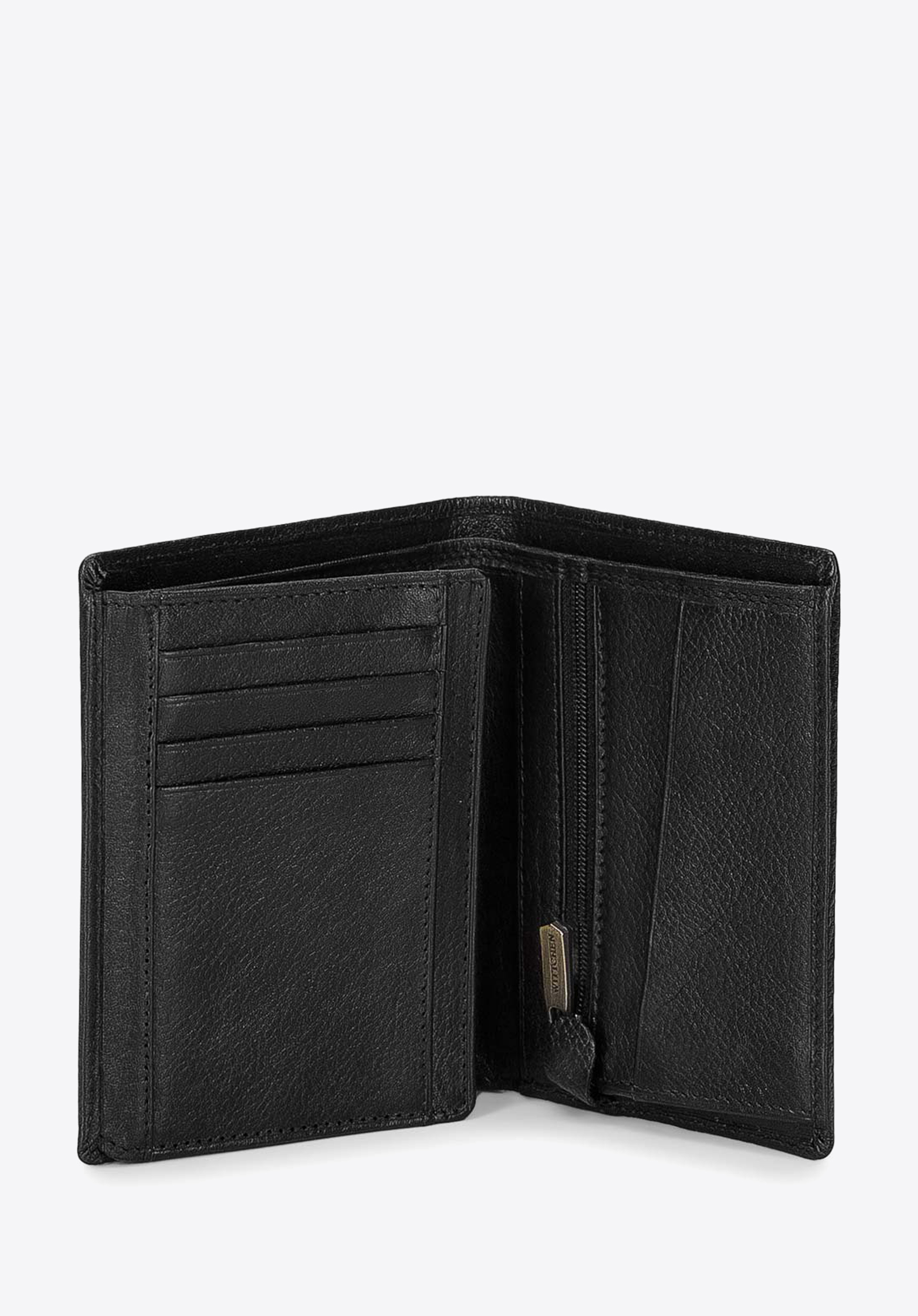HERREN-GELDBÖRSE AUS LEDER, schwarz, 21-1-027-10L, Bild 1
