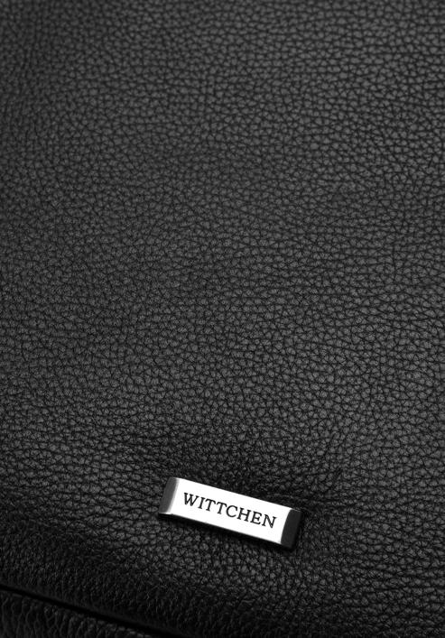 Herren-Laptoptasche aus Leder, schwarz, 97-3U-009-4, Bild 4
