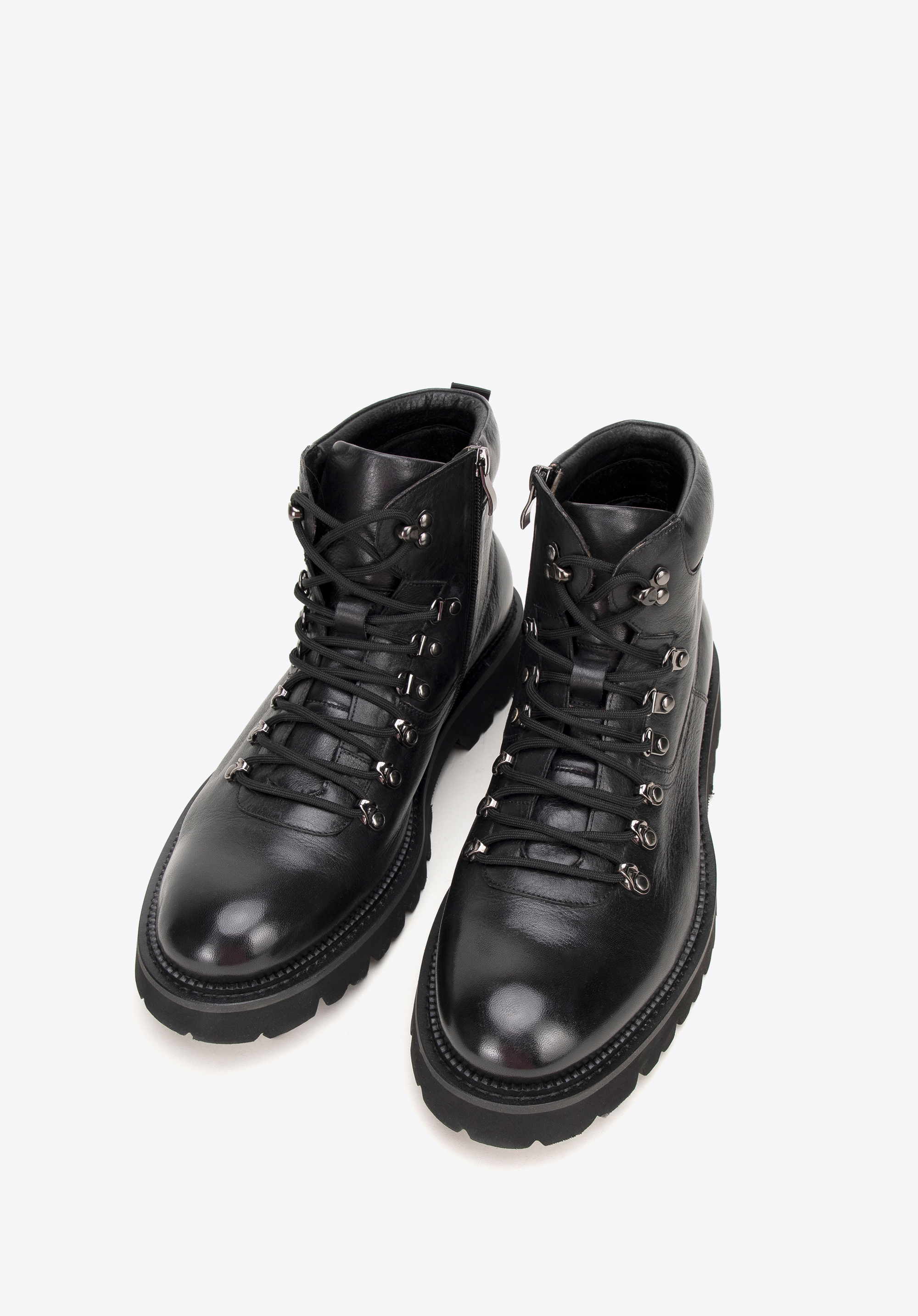 Herren Lederstiefelette, schwarz, 99-M-500-1-40, Bild 1