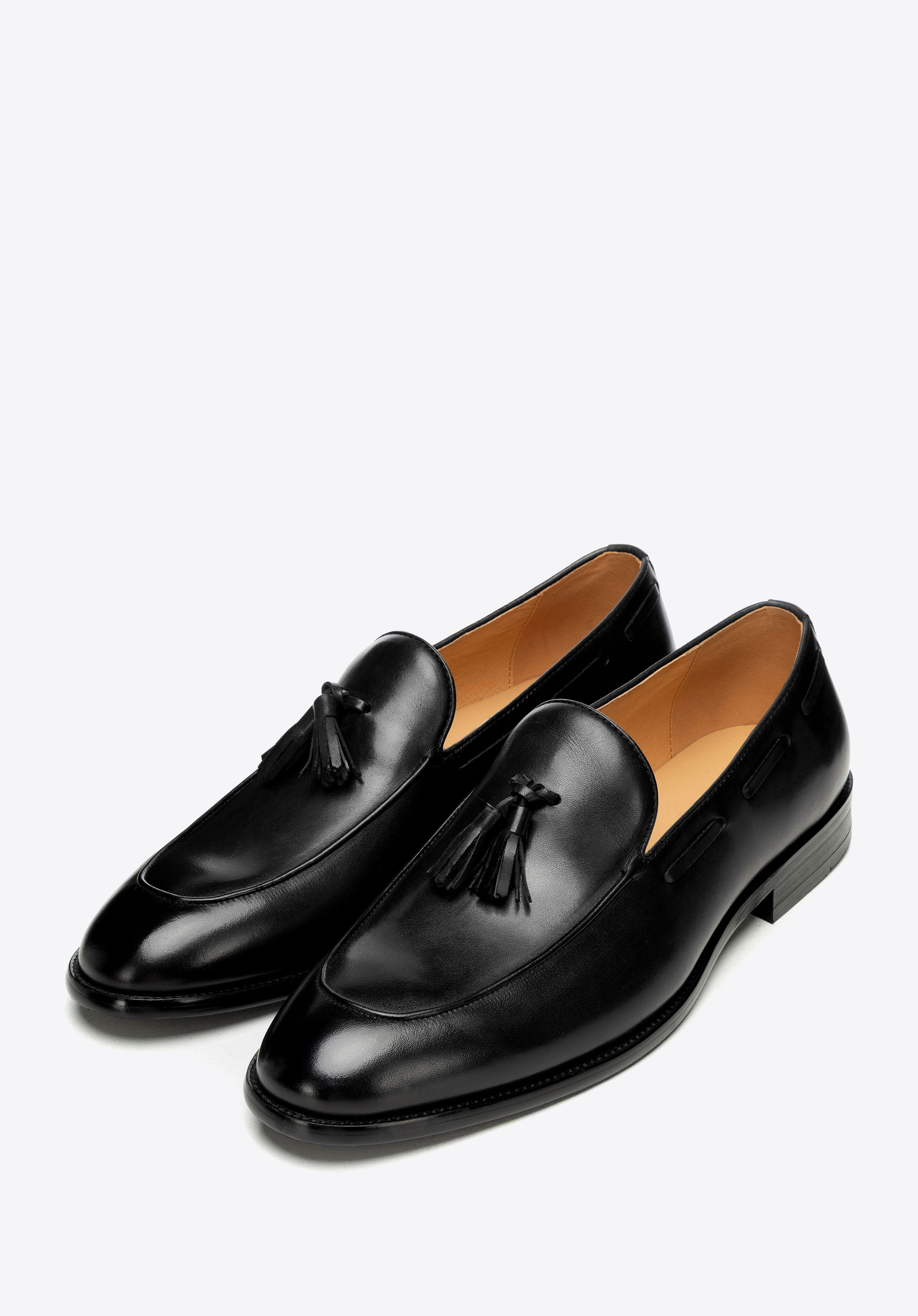 Herren-Loafer aus Leder mit Quaste, schwarz, 101-M-315-1-43, Bild 1