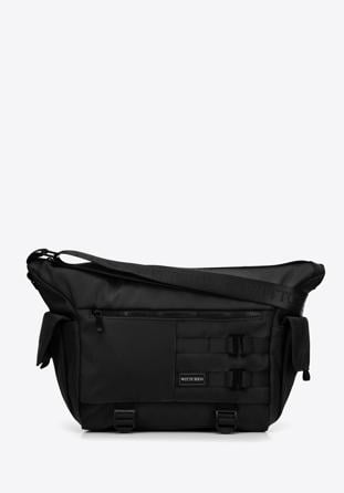 Herren-Multifunktionstasche mit Vorderriemen, schwarz, 56-3S-802-10, Bild 1