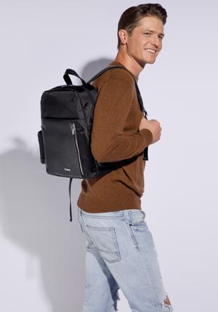 Herren-Rucksack für Laptop bis 11/12 Zoll, schwarz, 94-3P-001-1, Bild 1